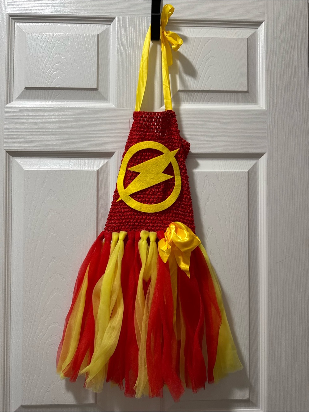 Red & Yellow Flash-Inspired Handmade Tutu Dress